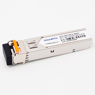 1000BASE-BX 1.25G BiDi SFP Модуль приемника TX1570nm/RX1490nm 80 км LC SMF DOM