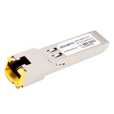 Медный модуль приемопередатчика кота 6/6a RJ-45 SFP 10/100/1000BASE-T 100m SGMII оптически
