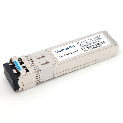 DOM MSA Pinout передатчика 20KM LC передатчика SFP+ Tx 1270~1450nm DFB 12G SDI CWDM