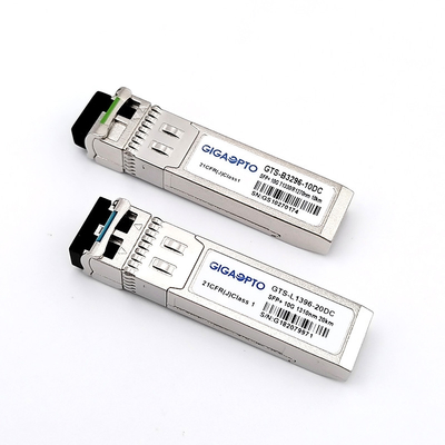 Модуль оптического SFP-передатчика 10G для расстояния 300 м/10 км/40 км/80 км