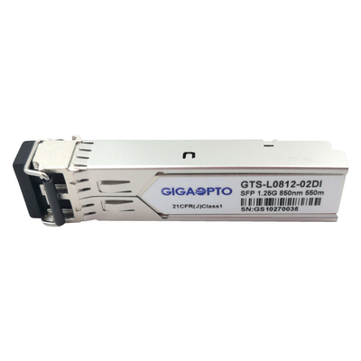 модуль DOM приемопередатчика 1000BASE-SX 850nm 550m двухшпиндельный LC MMF 1.25G SFP промышленный