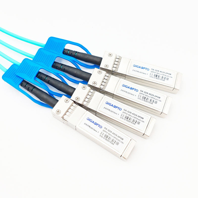 Оптический кабель 100G QSFP28 проламывания параллели активный к вентилятору вне AOC 4x25G SFP28