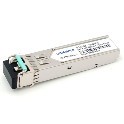 Двухшпиндельные DOM модуля 1.25G 1000BASE CWDM 1270 1610nm 120km LC SMF приемопередатчика SFP