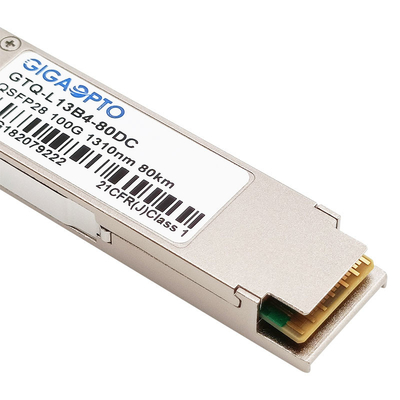 DOM 1310nm 100GBASE ZR4 QSFP28 80km модуль приемопередатчика LC SMF оптически