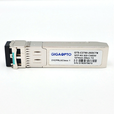 модуль передатчика Non-MSA 6G SDI SMPTE CWDM SFP 1270nm-1450nm 20km SMF LC одиночный