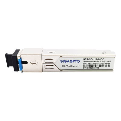 SC UPC 20km DDM приемопередатчика TX1.244G/RX2.488G 1310nm TX 1490nm RX класса B+ GPON SFP ONU ONT