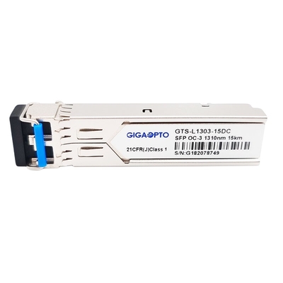 модуль приемопередатчика DOM 155Mbps SFP OC-3/STM-1 IR-1 15km 1310nm двухшпиндельный LC SMF