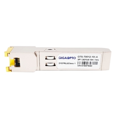 модуль 1000BASE t приемопередатчика SFP одиночного режима 1000Mbps оптически омедняет RJ-45 100m промышленное