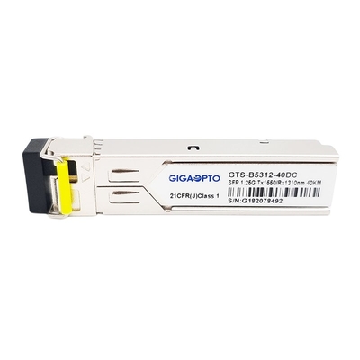Модуль DOM приемопередатчика TX1550nm SFP 1.25G 1310nm 40km LC SMF 1000BASE BX 1.25G BiDi SFP