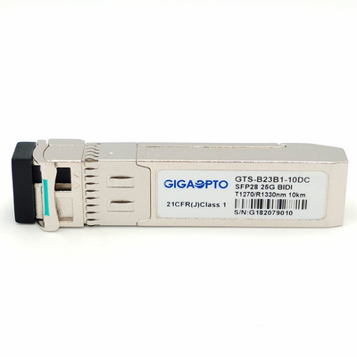 Двухнаправленные оптически DOM 1270nm-TX/1330nm-RX модуля 10km LC приемопередатчика SFP28