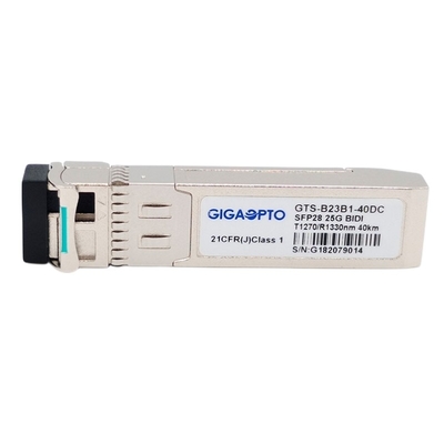 DOM приемопередатчика 1270nm-TX 1330nm-RX 40km 25GBASE-BX40-U SMF LC SFP28 25G оптически