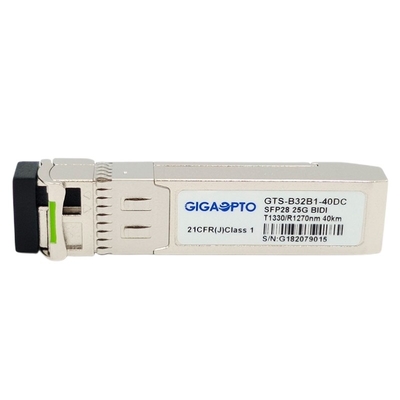 DOM модуля 1310nm TX 1270nm RX 40km SMF симплексные LC приемопередатчика 25GBASE SFP28