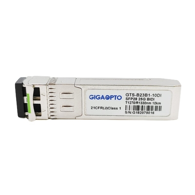 DOM 1270nm TX 1330nm RX модуля 10km LC приемопередатчика WDM SFP28 оптически промышленные