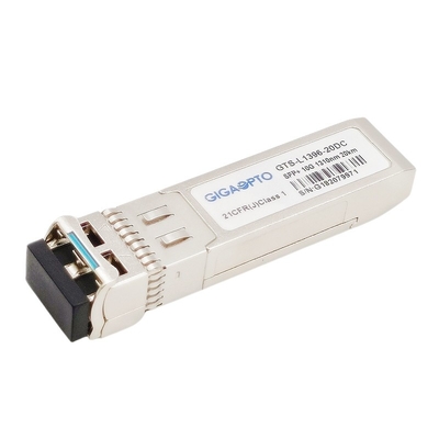 Модуль 1310nm LC DDM приемопередатчика волокна SMF 20km режима SFP+ 10G ELR одиночный оптически