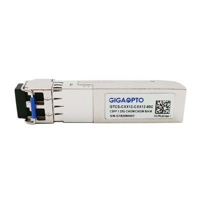 1000BASE CWDM CSFP удваивают DOM LC приемопередатчика SM C47 BIDI 80km TX C51 RX