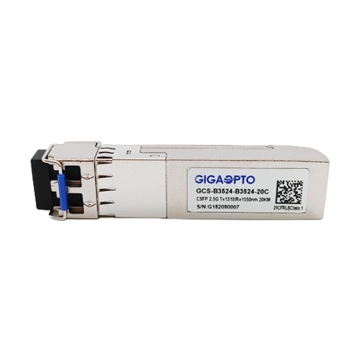 Двойные DOM приемопередатчика TX1310 RX1550 LC 20km волокна 2.5Gbps CSFP BIDI оптически