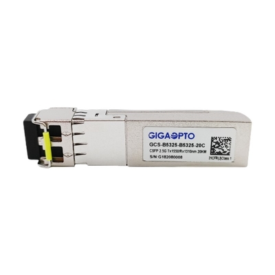 2.5Gbps компакт SFP удваивает DOM Tx 1310nm Rx 1550nm LC 20km приемопередатчика BIDI