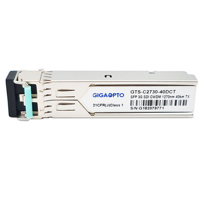 передатчик 1270nm 1610nm 40km SMF LC DDM MSA приемопередатчика CWDM 3Gbps SDI видео- SFP одиночный