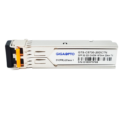 передатчик не MSA 1270nm 1610nm 20km SMF LC DDM приемопередатчика CWDM 3Gbps DVI видео- SFP одиночный