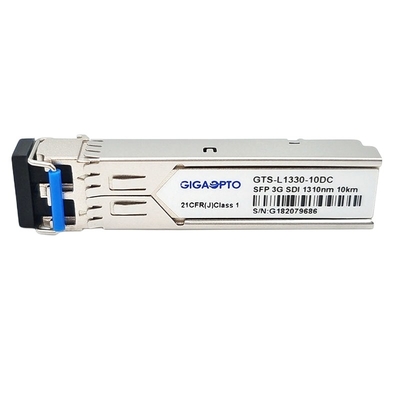 модули приемопередатчика 3G SDI SMPTE видео- SFP 1310nm 10km SMF DOM MSA Pinout LC
