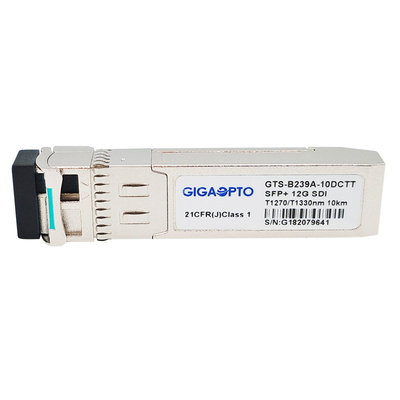 модуль оптически передатчиков приемопередатчика 1270nm TX1 1330nm TX2 12G SDI SFP+ BiDi видео- SFP двойной