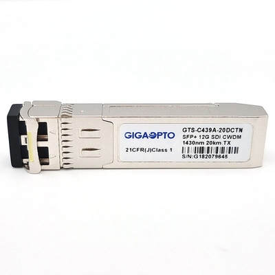 передатчик 20km LC цифров видео- SFP приемопередатчика 12Gb/S CWDM 1270 1450nm одиночный оптически диагностический
