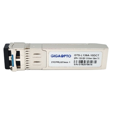 модуль MSA Pinout одиночного передатчика DOM LC SMF приемопередатчика SFP видео 12Gb/S 1310nm 10km патологический