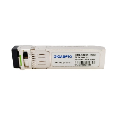 Модуль приемопередатчика модуля канала TX1330 волокна OEM 16G SFP+ BiDi RX1270nm 10km LC оптически
