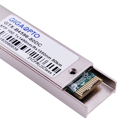 10Gbps DOM модуля 1490nm 1550nm 80km приемопередатчика волокна ZR WDM XFP двухнаправленные