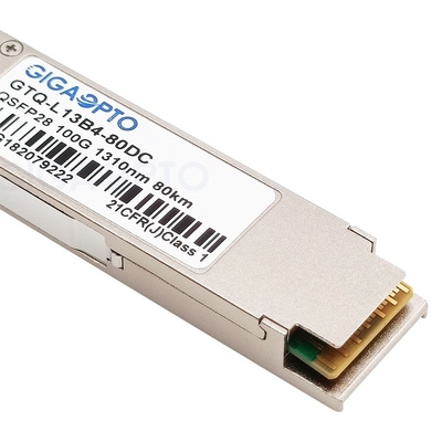 приемопередатчик WDM QSFP28 100GBASE-ZR4 LAN 1310nm оптически для Cisco QSFP-100G-ZR4-S