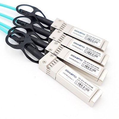 Проламывание Cisco QSFP-4X10G-AOC совместимое QSFP+ к 4x10G SFP+