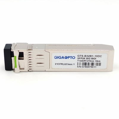 DOM модуля приемопередатчика SFP28 25GBASE TX-1330nm RX-1270nm 10km симплексные LC SMF оптически