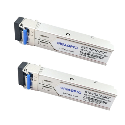 Модуль TX1310nm RX1550nm 20km приемопередатчика 1000BASE-BX Cisco GLC-BX-20U совместимый SFP