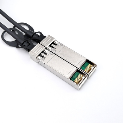 10 Гбит / с 30AWG кабель прямого подключения черный цвет для высокоскоростной передачи данных